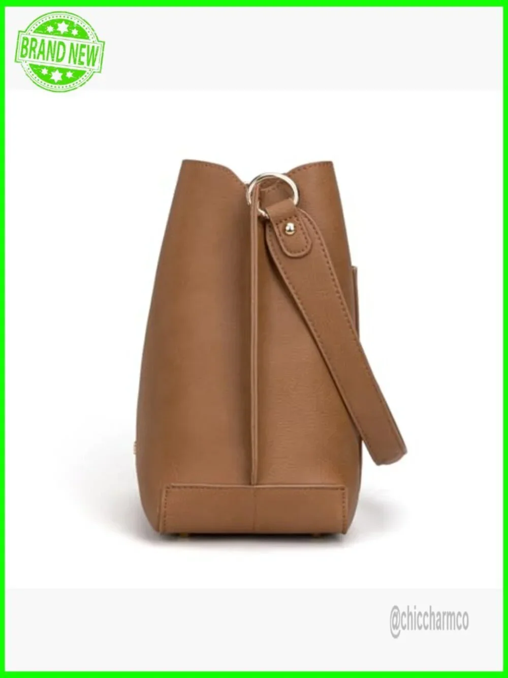 Medium Hobo Purse Bucket Shoulder Bag with Crossbody Strap PU Leather